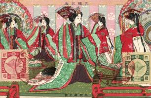 Japanese artist card Litho