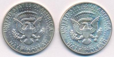 Amerikai Egyesült Államok 1969D 1/2$ Ag "Kennedy" (2x) T:1-
USA 1969D 1/2 Dollar Ag &quot...