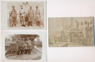 11 db 1. világháborús katonai fotólap tábori postával / 11 photo cards 1st World War with field post cancellations