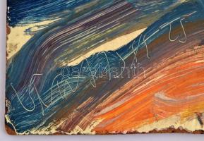 Cs. Németh Miklós (1934-2012): Lány portré. Olaj, farost, jelzett (hátoldalán is), datált (1975), 35...