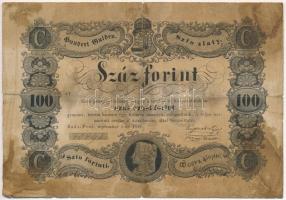 1848. 100Ft Kossuth bankó T:IV szakadás Hungary 1848. 100Ft Kossuth banknote C:G tear Adamo G114