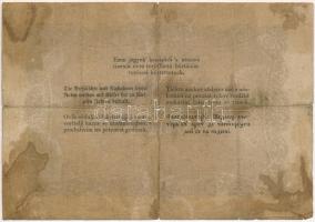 1848. 100Ft "Kossuth bankó" T:IV szakadás
Hungary 1848. 100Ft "Kossuth banknote"...