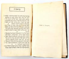 Héber nyelvű könyv. Bp., én., Földes, Wágner és Társa Bt. Átkötött félvászon-kötésben, 3 lap laza