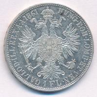 Ausztria 1861A 1Fl Ag "Ferenc József" T:1-,2 Austria 1861A 1 Florin Ag "Franz Joseph&...