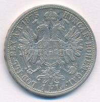 Ausztria 1875. 1Fl Ag "Ferenc József" T:2- kis ph.  Austria 1875. 1 Florin Ag "Franz ...