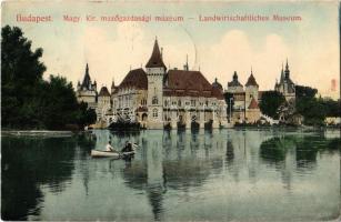 1907 Budapest XIV. Városliget, M. kir. Mezőgazdasági Múzeum, Vajdahunyad vára. Taussig A. 6672.