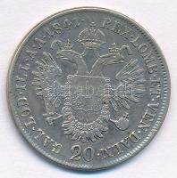 Ausztria 1841A 20kr Ag "I. Ferdinánd" T:2,2- juszt. Austria 1841A 20 Kreuzer Ag "Ferd...