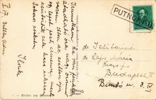 Putnok, Gróf Serényi kastély, Gróf Serényi állami polgári iskola, Kir. Járásbíróság, Városháza, auto...