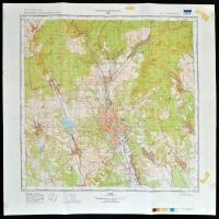 cca 1981-1990 Magyarország 11 db topográfiai térképe, Eger, Hajdúnánás, Tiszaújváros stb., Magyar Né...