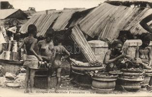 African market, ethnic nude
