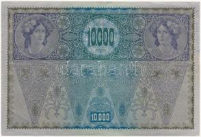 1918. 10.000K hátlap rajzos, "DEUTSCHÖSTERREICH" felülbélyegzéssel T:III firkálás