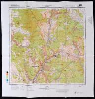 cca 1990-91 Salgótarján és környéke 6 db topográfiai térkép, Magyar Honvédség vezérkara felirattal é...
