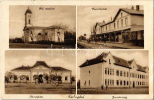 1938 Sárbogárd, Református templom, Vasútállomás, Községháza, Járásbíróság (EB)