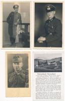 8 db katonai fotólap + 2 fotó