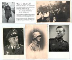 8 db katonai fotólap + 2 fotó