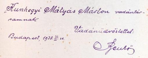 Kézdivásárhelyi Benkő Pál: A vadászat. Gyakorlati szakkönyv. A szerző által dedikált példány!  Budap...