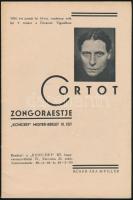 1934 január Műsorfüzet a címlapon Cortot zongoraestje, valamint Károlyi Gyula zongoraestje, Szánthó Enid ária és Dalestje, Dohnányi Ernő II. Beethoven-estje