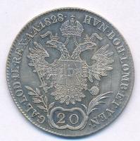 Ausztria 1828A 20kr Ag "I. Ferenc" T:2- Austria 1828A 20 Kreuzer Ag "Franz I" C:...