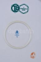 Hollóházi Szász Endre által tervezett fali tál, matricás, jelzett, hátoldalán OTP logóval, kopásnyom...