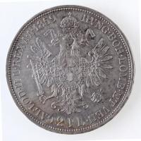 1859B 2Fl Ag "Ferenc József" Körmöcbánya (24,72g) T:1-,2 kis ph. / Hungary 1859B 2 Florin ...