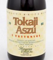 1988 Tokaji Aszú 5 puttonyos bor, bontatlan, 0,5 l, Produced and bottled by Bodrogvárhegy Ltd., impo...