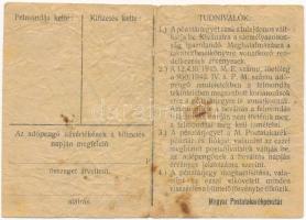 1946. 10.000AP nem kamatozó Pénztárjegy "Másra Át Nem Ruházható" felülbélyegzés nélkül T:I...