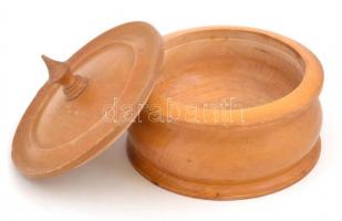 Fa patikai doboz, m:  12 cm, d. 14 cm, enyhén kopott