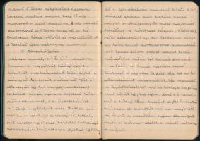 cca 1920-1940 Receptgyűjtemény, füzetben, 32 sztl. lev