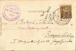 1905 Fonyód fürdőtelep, Kápolna. Mérei Ignác kiadása