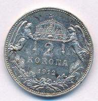 1912KB 2K Ag "Ferenc József" T:2 patina Adamo K6