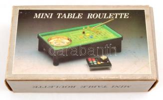 Mini rulett eredeti dobozában, h: 20,5 cm