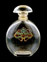 4711 régi parfümos üveg, tartalom nélkül, alján Budapesten eredeti minőségben készült felirattal, h: 24 cm