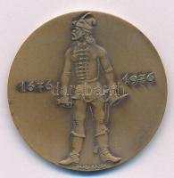 Madarassy Walter (1909-1994) 1976. "Rákóczi Ferenc / 1676-1976" Br emlékérem (42,5mm) T:1-...