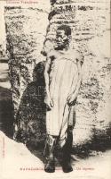A leper man