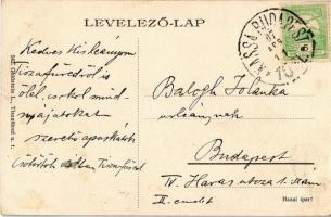 1907 Tiszafüred, Városháza, Református templom. 542. Goldstein L. kiadása + "KASSA - BUDAPEST 1...