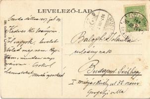 1907 Tiszafüred, Városháza. Divald műterméből. 539. Goldstein L. kiadása + "FÜZESABONY - DEBREC...