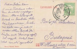 1911 Tiszolc, Tisovec; Tiszolc-völgyi fogaskerekű vasút Breznóbánya és Tiszolc között, iparvasút, gő...