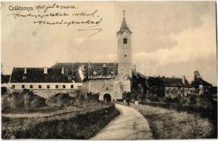 1905 Csáktornya, Cakovec; Zrínyi vár, kastély. Fischel Fülöp (Strausz Sándor) kiadása / castle (vágott / cut)
