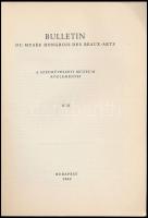1962 Bulletin du Musée Hongrois des Beaux-Arts. A Szépművészeti Múzeum közleményei n. 21. Magyar, és...