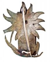 ~1930. "MTE (Magyar Turista Egyesület)" zománcozott fém jelvény hátlapon "BERÁN A. BP...