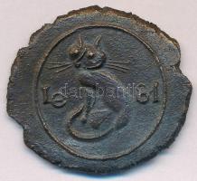 Ligeti Erika (1934-2004) 1981. Br névjegyérem (33x36mm) T:2