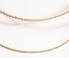 Ezüst(Ag) fantáziaszemes nyaklánc, jelzett, h: 41,5 cm, nettó: 3,6 g