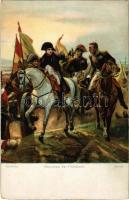 Napoleon bei Friedland / the Battle of Friedland, Napoleon with his generals, Stengel & Co., litho, s: Horace Vernet