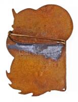 1956. "Nemzetközi Repülőmodell Verseny 1956 Budapest" zománcozott Br jelvény (27x36mm) T:2...