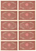 1920. 2K "2ab" (10x) "2ab025" és "2ab034" sorozatjelek, közte közeli s...