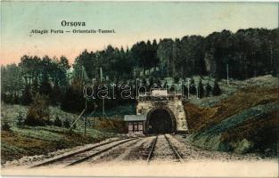 1908 Teregova, Temesvár-Orsova vasútvonal alagútja / Porta Orientalis (Poarta) / railway tunnel on the Timisoara-Orsova railway line