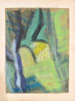 Deli Antal (1886-1960): Kertrészlet. Pasztell, papír, jelzett, 35,5x27 cm