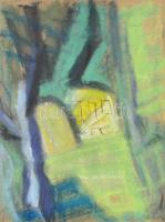 Deli Antal (1886-1960): Kertrészlet. Pasztell, papír, jelzett, 35,5x27 cm