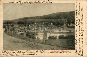1901 Piski, Simeria; híd. Kass Gusztáv kiadása / bridge (EK)