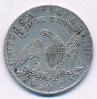 Amerikai Egyesült Államok 1824. 1/2$ Ag "Féldolláros sapkás mellkép" T:2- kis ph.
USA 182...
